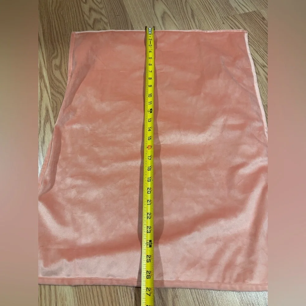 NWOT Coral Satin pillow case for standard size pillow